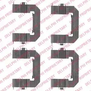 Комплектующие колодки дискового тормоза LX0501 DELPHI