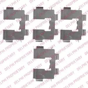 Delphi hyundai к-т установчий передн. гальм. колодок santa fe -12 LX0513 DELPHI