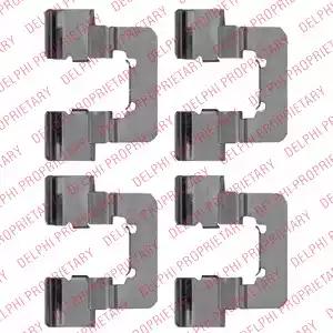 Комплектующие колодки дискового тормоза LX0534 DELPHI