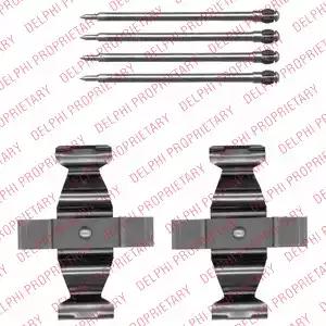 Комплект приладдя, накладка дискового гальма LX0546 DELPHI