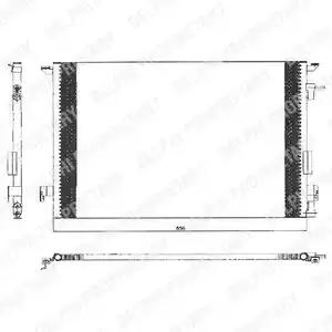 Конденсатор кондицiонера fiat/opel/saab croma/signum/vectrac/9-3 16-32 02 TSP0225463 DELPHI