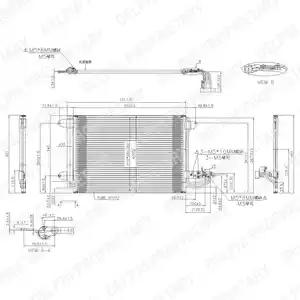 Радіатор кондиціонера  delphi tsp0225482 сліди встановлення... TSP0225482 DELPHI