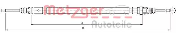 Тросовий привод, стоянкове гальмо 106235 METZGER