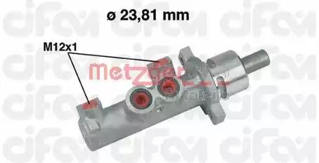 Головний гальмівний циліндр 202366 METZGER