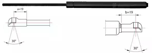 Газова пружина, багажник/кузов 2110316 METZGER