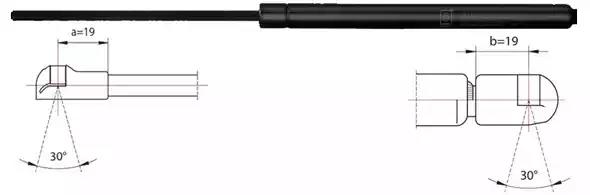 Газова пружина, кришка капота 2110458 METZGER