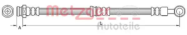 Гальмівний шланг 4110745 METZGER