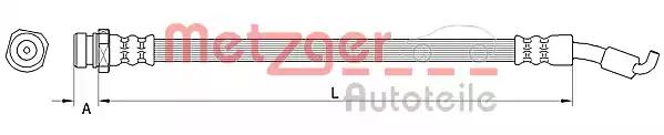 Гальмівний шланг 4110822 METZGER