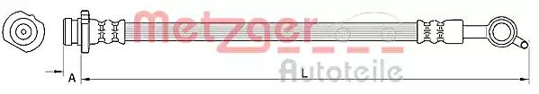 Гальмівний шланг 4110849 METZGER