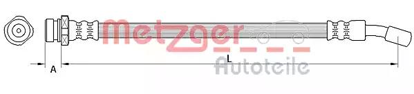 Гальмівний шланг 4111032 METZGER