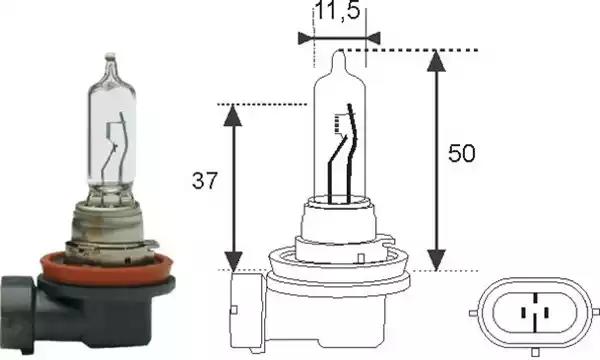 H9 12 лампа накаливания 002548100000 MAGNETI MARELLI