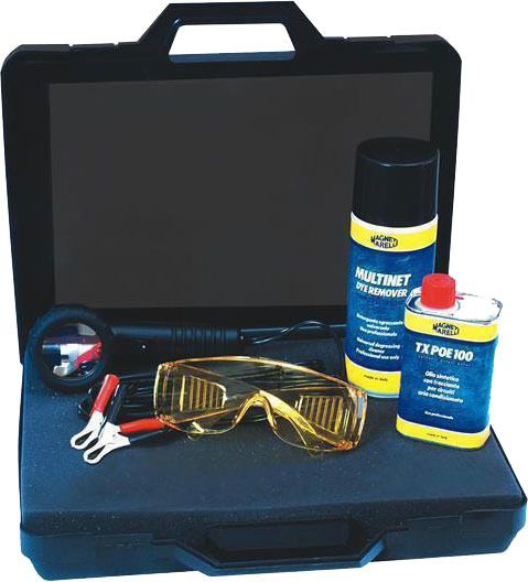 Zestaw do wykrywania nieszcz. latarka50w + okulary 007935090120 MAGNETI MARELLI