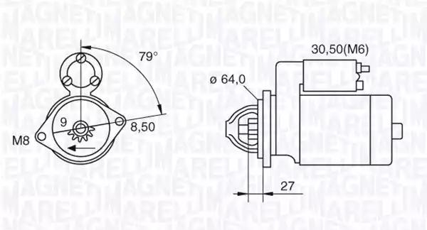 Стартер 063280045010 MAGNETI MARELLI