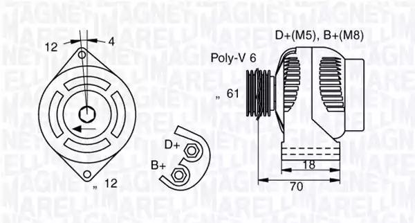 Генератор 063377005010 MAGNETI MARELLI