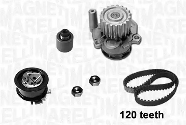 Водяний насос + зубчастий ремінь 341404790001 MAGNETI MARELLI