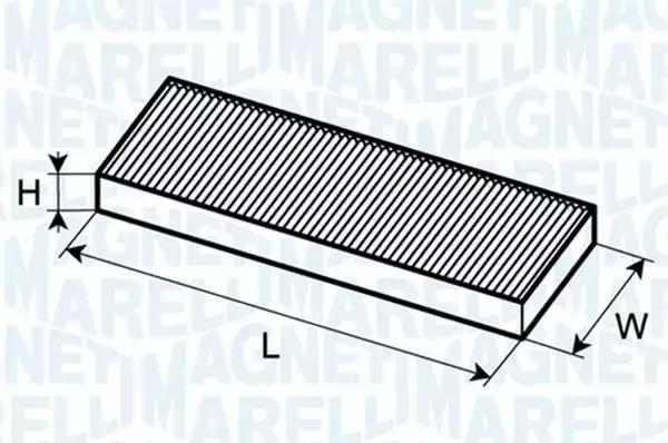 Фільтр, повітря у салоні 350203061580 MAGNETI MARELLI