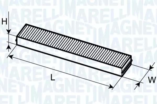 Magneti marelli ford фільтр повітряний салону mondeo 01- 350203061870 MAGNETI MARELLI