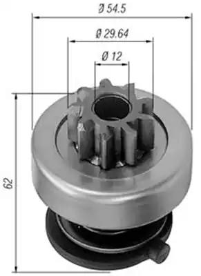 Magneti marelli бендикс z=9 bmw e30/32 renault 22d espace laguna safrane [940113020167] 940113020167 MAGNETI MARELLI