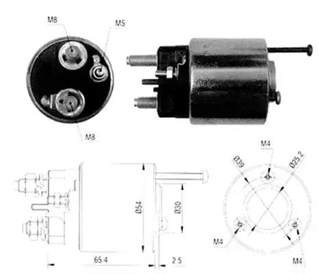 Magneti marelli соленоїд citroenrenault - valeo [940113050065] 940113050065 MAGNETI MARELLI