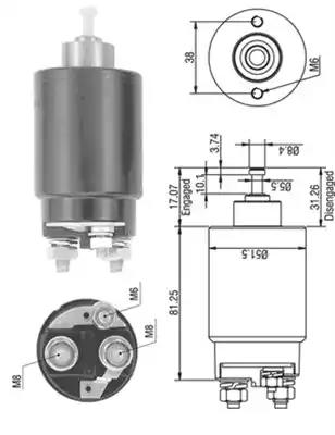 Magneti marelli ford втягувальне реле motorcraft transit 2.5td [940113050264] 940113050264 MAGNETI MARELLI