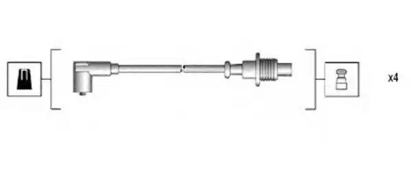 Комплект проводів високої напруги 941135160703 MAGNETI MARELLI