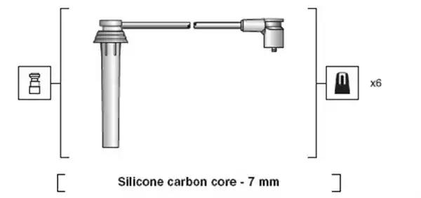 Комплект проводів високої напруги 941318111133 MAGNETI MARELLI