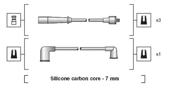 Комплект проводів високої напруги 941318111165 MAGNETI MARELLI
