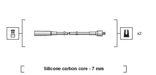 Комплект дротів запалювання 941318111197 MAGNETI MARELLI