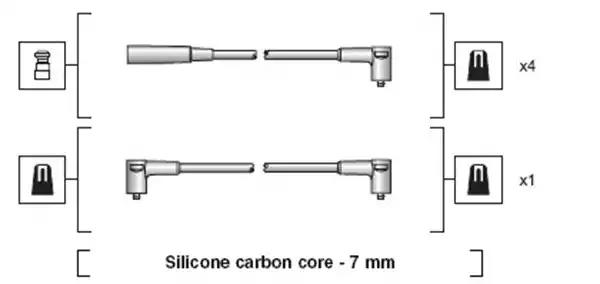 Комплект проводів високої напруги 941318111198 MAGNETI MARELLI