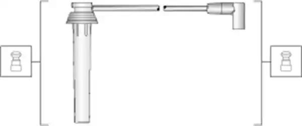 Комплект проводів високої напруги 941318111276 MAGNETI MARELLI