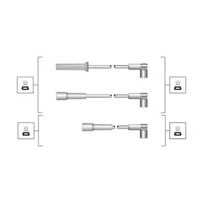 Magneti marelli комплект високовольтних проводів eq daewoo nexia 1.5... 941319170021 MAGNETI MARELLI