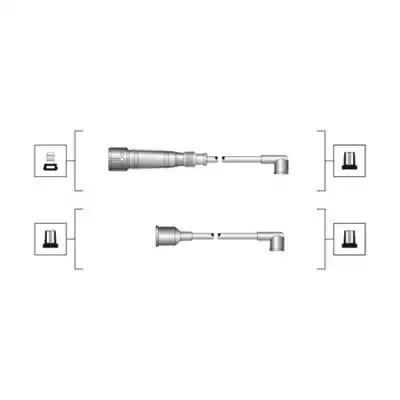 Комплект проводів запалювання audi 80 b3 80 b4  lancia zeta  seat cordoba... 941319170023 MAGNETI MARELLI