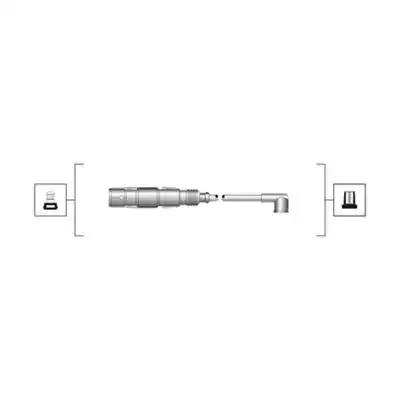 Комплект високовольтних проводів 941319170025 MAGNETI MARELLI