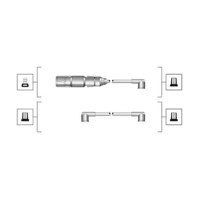 Magneti marelli комплект високовольтних проводів volkswagen vr6 941319170071 MAGNETI MARELLI