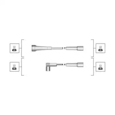 Msq0097 к-т проводов зажигания 941319170097 MAGNETI MARELLI